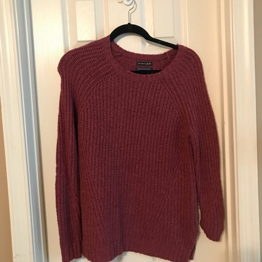 Rose colored sweater